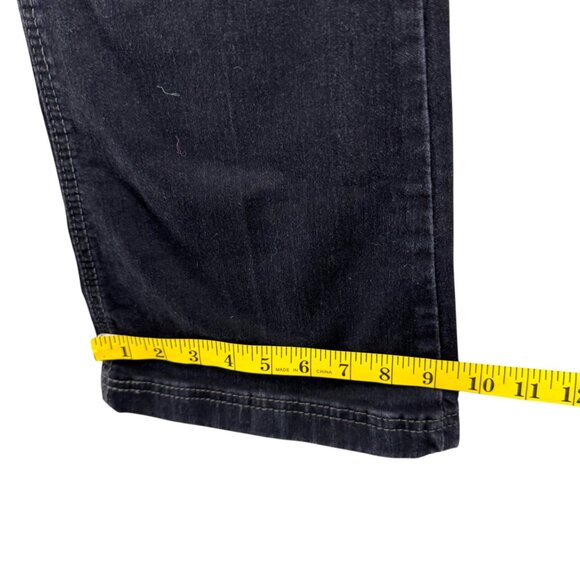 Lynden Cinch Flare Leg Jeans Womens Black Stretch Y2K Denim Size 25 - Picture 12 of 12